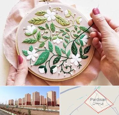 کلاس گلدوزی در پردیسان قم