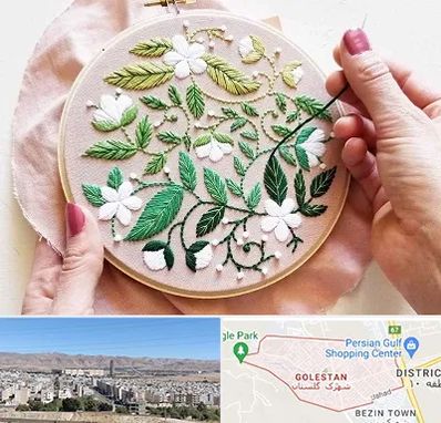 کلاس گلدوزی در شهرک گلستان شیراز