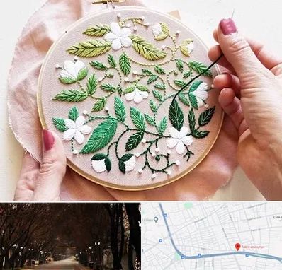 کلاس گلدوزی در ابوریحان تبریز