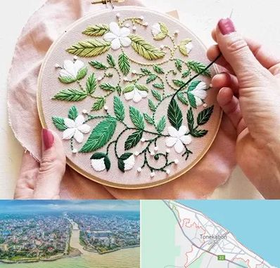 کلاس گلدوزی در تنکابن