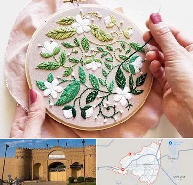 کلاس گلدوزی در ایرانشهر