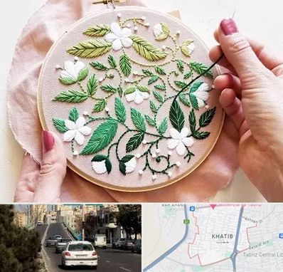 کلاس گلدوزی در خطیب تبریز