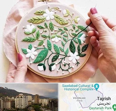 کلاس گلدوزی در زعفرانیه 