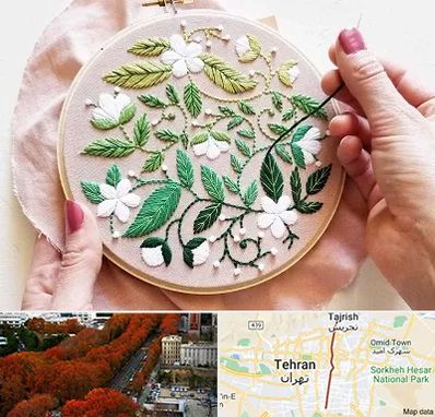 کلاس گلدوزی در ولیعصر 