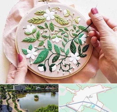 کلاس گلدوزی در لنگرود