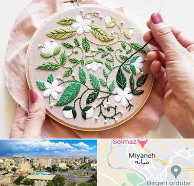 کلاس گلدوزی در میانه