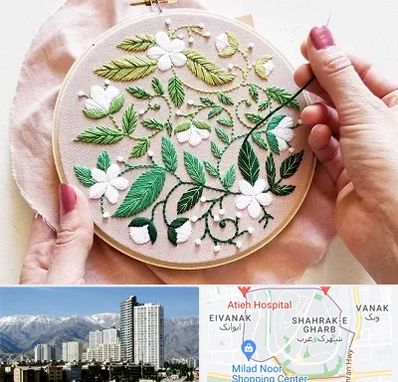 کلاس گلدوزی در شهرک غرب 