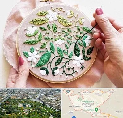 کلاس گلدوزی در شهرکرد