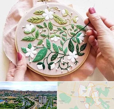 کلاس گلدوزی در شهریار