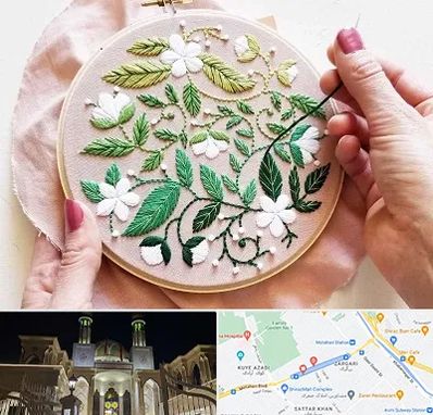 کلاس گلدوزی در زرگری شیراز