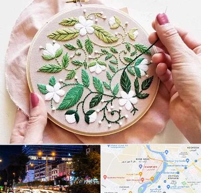 کلاس گلدوزی در کیانپارس اهواز