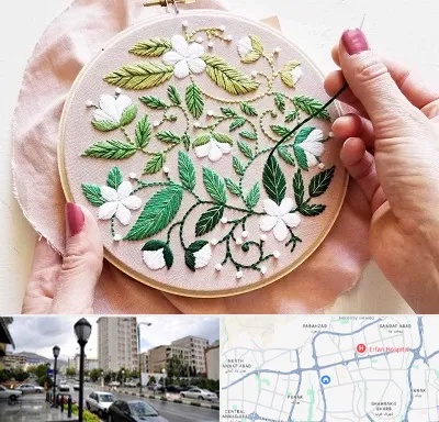 کلاس گلدوزی در شمال غرب تهران