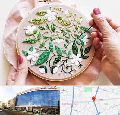 کلاس گلدوزی در نصف راه تبریز