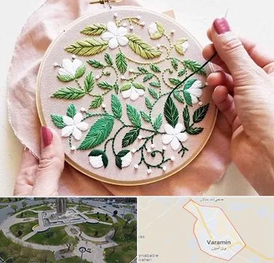 کلاس گلدوزی در ورامین