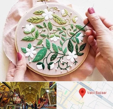 کلاس گلدوزی در بازار وکیل شیراز