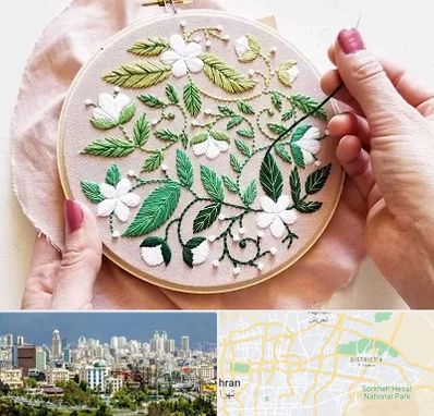 کلاس گلدوزی در شرق تهران 