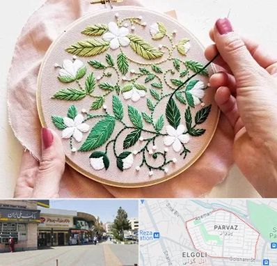 کلاس گلدوزی در پرواز تبریز