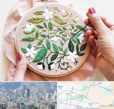 کلاس گلدوزی در شمال شرق تهران