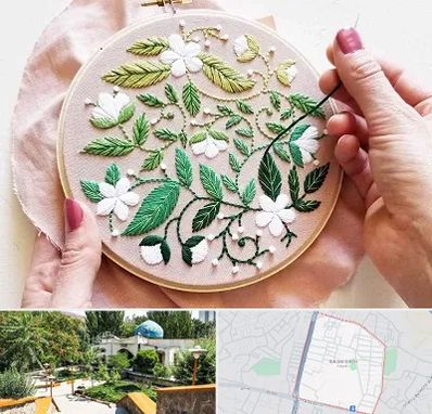 کلاس گلدوزی در باغمیشه تبریز