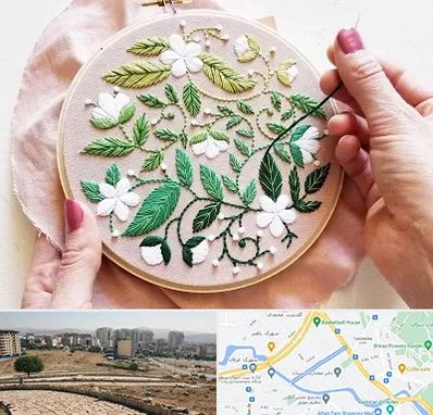 کلاس گلدوزی در کوی وحدت شیراز