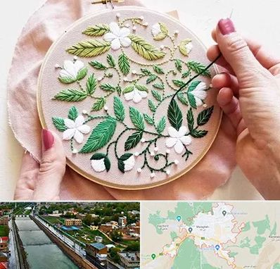 کلاس گلدوزی در مراغه