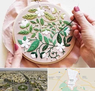 کلاس گلدوزی در قزوین