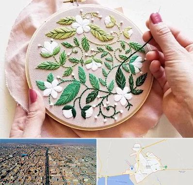 کلاس گلدوزی در بندر ماهشهر