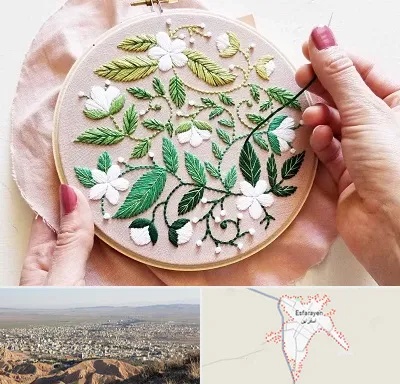 کلاس گلدوزی در اسفراین