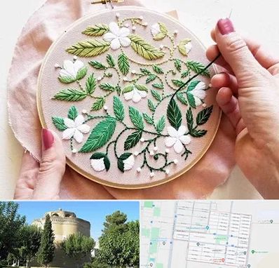 کلاس گلدوزی در مرداویج اصفهان