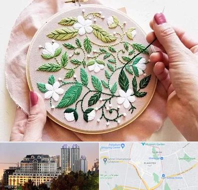 کلاس گلدوزی در فرشته 