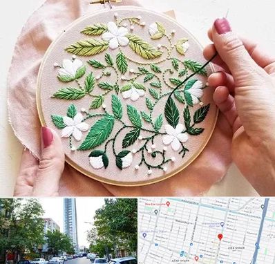 کلاس گلدوزی در امامت مشهد