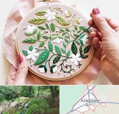 کلاس گلدوزی در آزادشهر