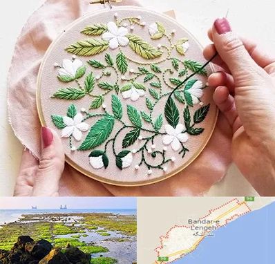 کلاس گلدوزی در بندرلنگه