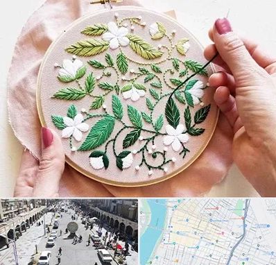 کلاس گلدوزی در نادری اهواز