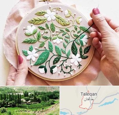 کلاس گلدوزی در طالقان