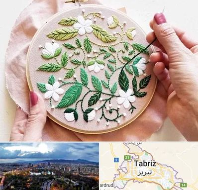 کلاس گلدوزی در تبریز