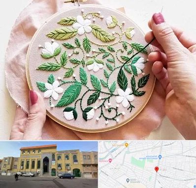 کلاس گلدوزی در زنبیل آباد قم