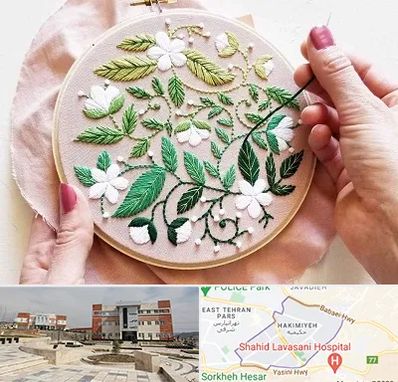 کلاس گلدوزی در حکیمیه 