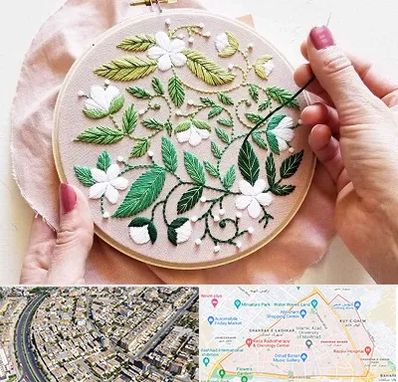 کلاس گلدوزی در شهرک غرب مشهد