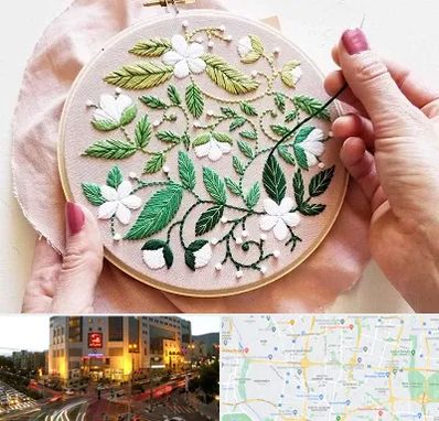 کلاس گلدوزی در جنت آباد تهران 