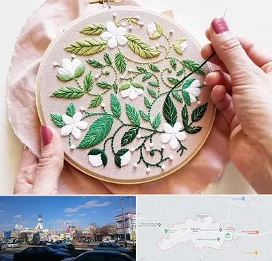 کلاس گلدوزی در ماهدشت کرج