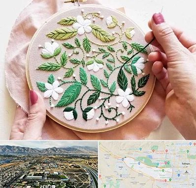 کلاس گلدوزی در منطقه 21 تهران 