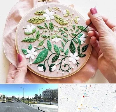 کلاس گلدوزی در بلوار کلاهدوز مشهد