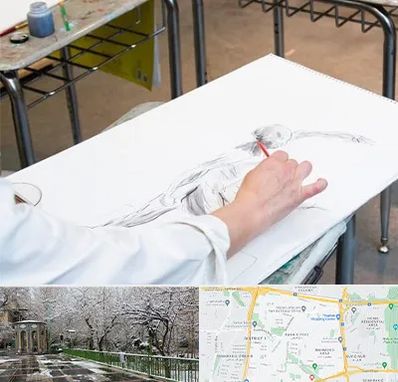 کلاس طراحی فیگور در باغ فیض