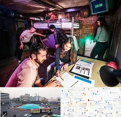 اتاق فرار تعاملی در میدان انقلاب 