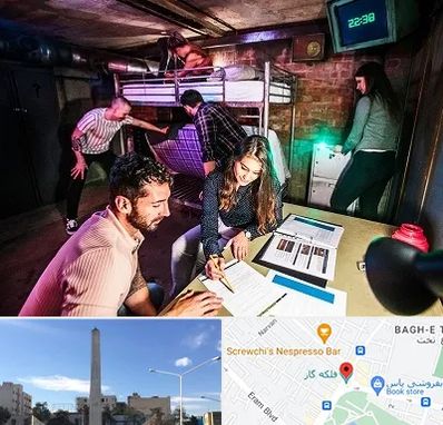 اتاق فرار تعاملی در فلکه گاز شیراز