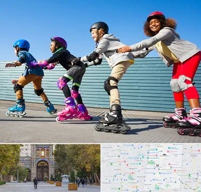 کلاس اسکیت در منطقه 12 تهران 