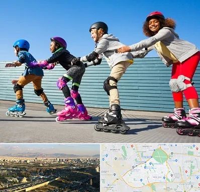 کلاس اسکیت در منطقه 19 تهران 