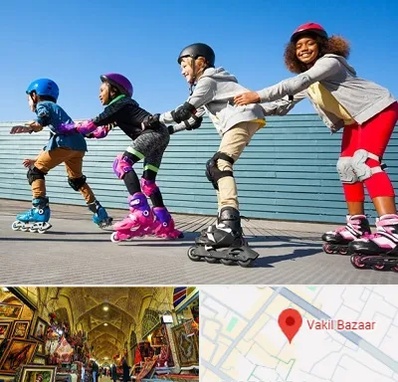 کلاس اسکیت در بازار وکیل شیراز