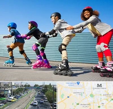 کلاس اسکیت در جنوب تهران 